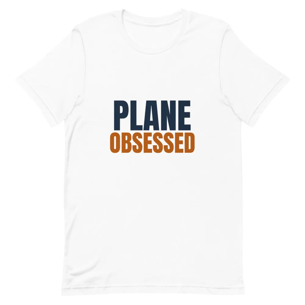 Plane Obsessed (White) t-shirt